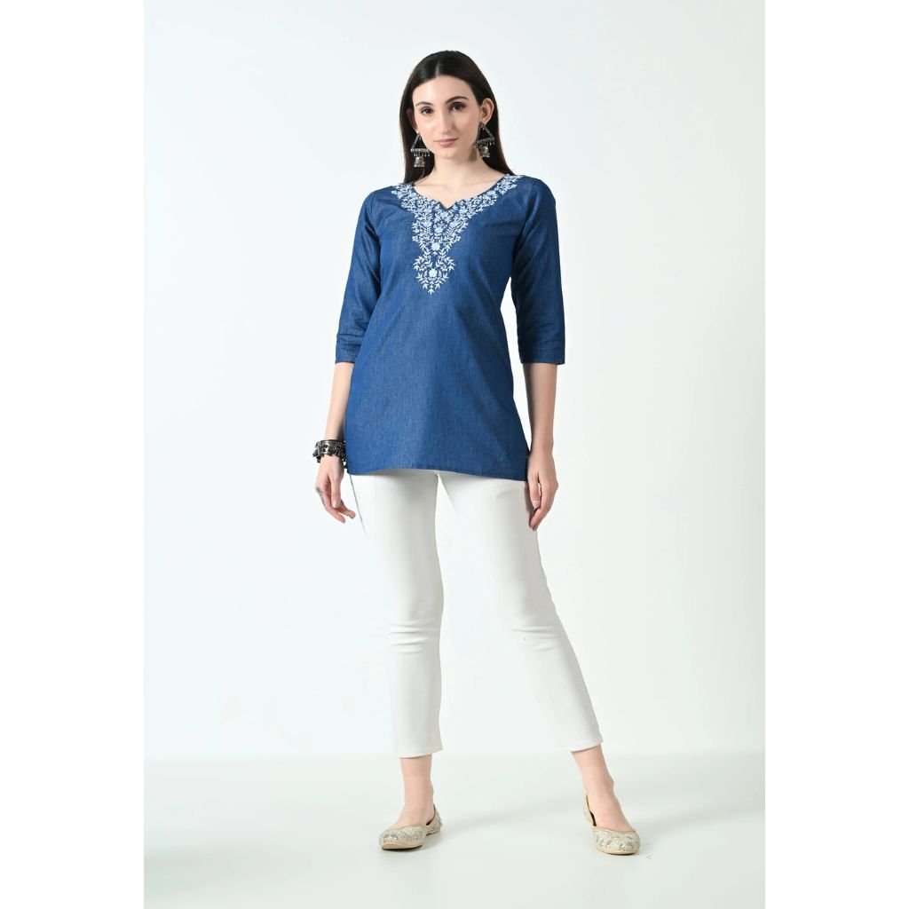 Short Denim Kurti