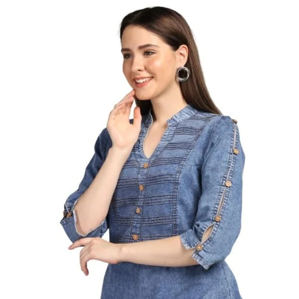 Denim Straight Kurti