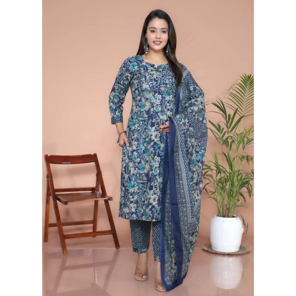 Women Kurta Pant Dupatta Set