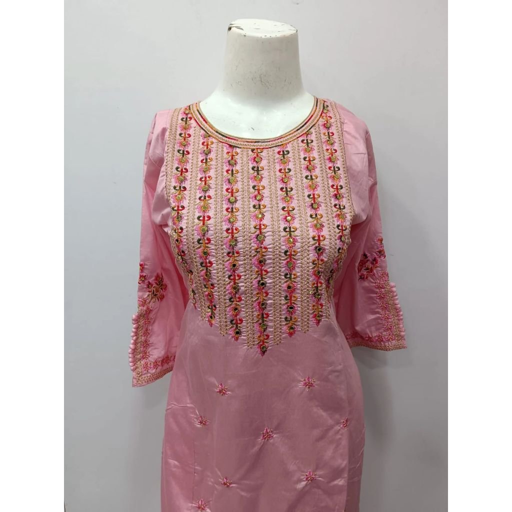 Straight Kurta With Embroidered For Women