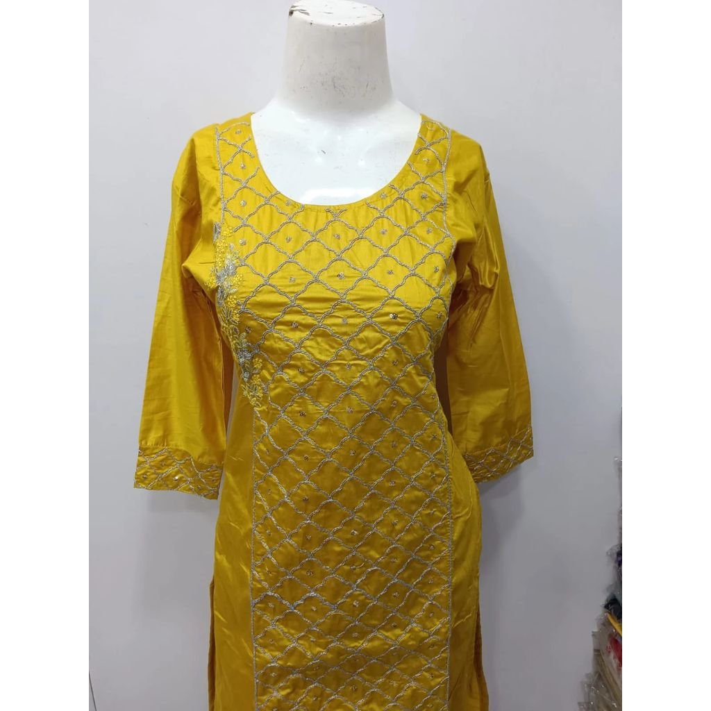 Straight Kurta With Embroidered For Women