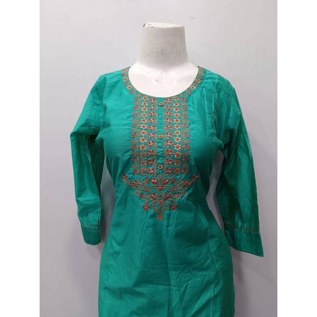 Straight Kurti With Embroidered For Women