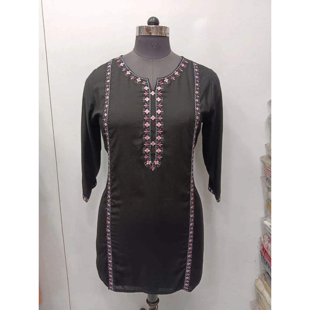 Rayon Short Kurti For Women