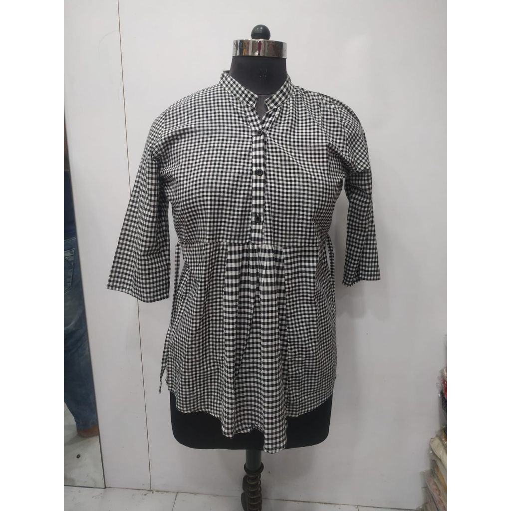 Cotton Casual Checkered Kurti